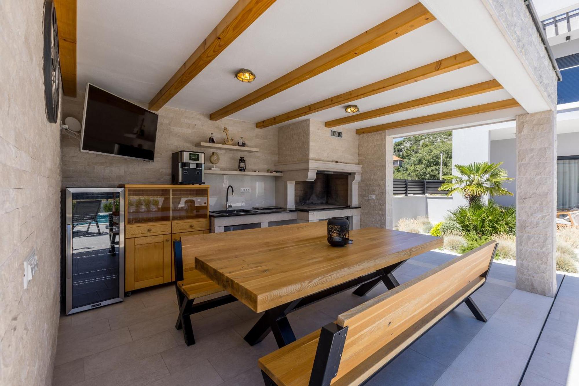 Luxury Villa Diana With Heated Pool And Jacuzzi Dograde Luaran gambar